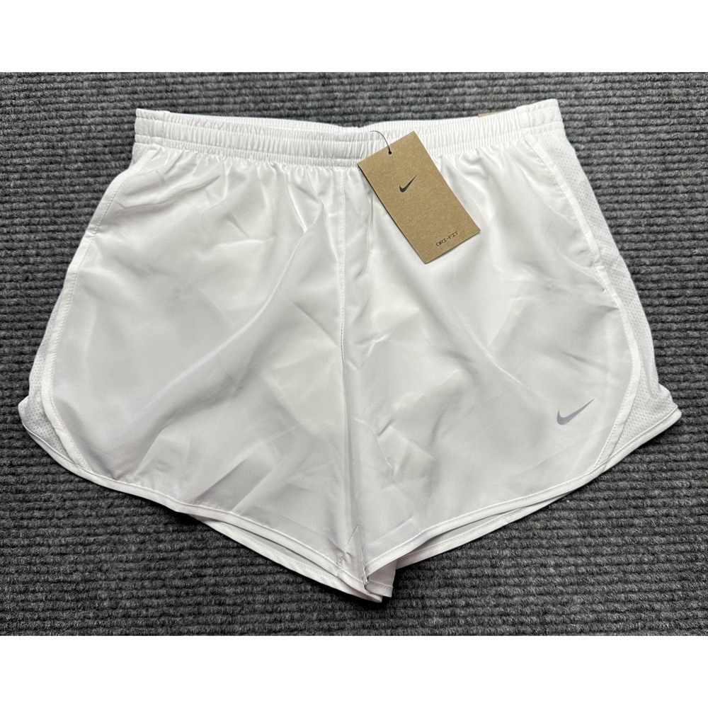Nike Dri-FIT Running Shorts Kids XL White Standard Fit Athletic Gym Training New